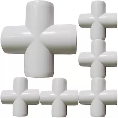 12Pack 3/4Inch Cross PVC Fittings 4-Way Cross Elbow Fitting For Building Heavy  • $29.99