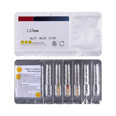 Dental Endodontic Endo Rotary Niti Files Gold Taper Engine Use X1-X3 25mm AZDENT • $6.43