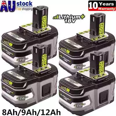 18V 6.0Ah Genuine Battery For Ryobi P108 ONE+ Plus P102 P103 RB18L50 P109 AU • $230.98