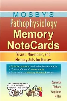 Mosby's Pathophysiology Memory NoteCards: Visual Mnemonic And Memory Aids For  • $6.54