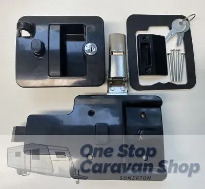 Jayco Camper Trailer Door Lock Set T/s 2013 Onwards (Black) - FREE POSTAGE • $110