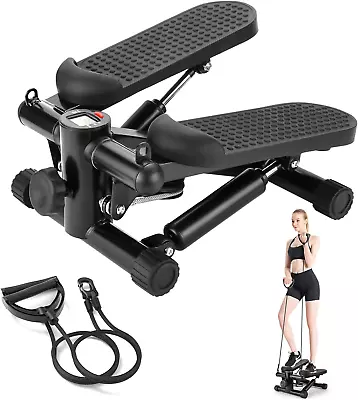 Mini Stepper Step Machine With Resistance Bands LCD Monitor Exercise Home Gym US • $53.89