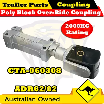 $136 • Buy Superior Poly Block Override Coupling Hitch - 2T Rating ADR62/02 - Trailer