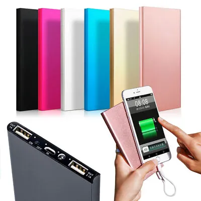 $16.99 • Buy Portable 900000mAh Battery Charger Power Bank LED Dual USB For Mobile Phone AU