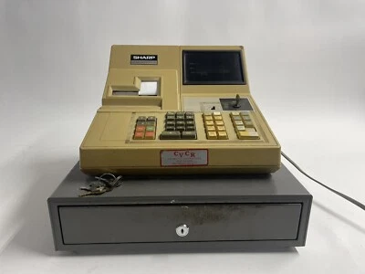 $213.74 • Buy Vintage Sharp Cash Register ER-2381 With Keys Tested Works