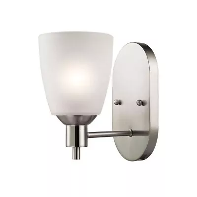 One Light Wall Sconce-Brushed Nickel Finish - Wall Sconces - 227-BEL-3370142 - • $59.95