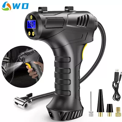 Air Compressor Electric Inflator Tire Pump Car MTB Bicycle Bike Rechargeable AU • $33.90