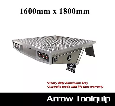 $2950 • Buy 1600 X 1800 Heavy Duty Aluminium Dual Cab Ute Tray Canopy Toolbox Ute Tray