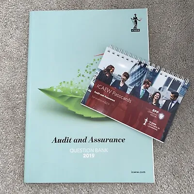 ICAEW Audit And Assurance Question Bank And Passcards 2019 • £12