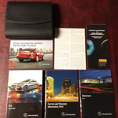 2016 16 Mercedes Benz Cla Owners Manual Books Guide Case All Models • $16.75