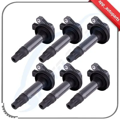 6 Pack High Performance Ignition Coil Fits Ford Lincoln Mazda 3.7L 3.5L V6 C1595 • $50.49