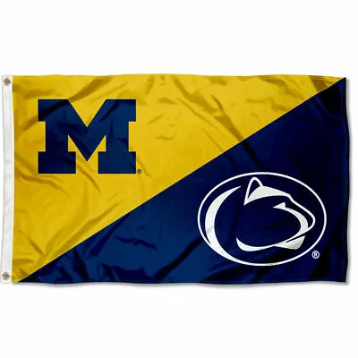 Michigan Vs Penn State House Divided 3x5 Flag Banner • $31.95