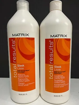 Matrix Total Results Sleek Lisse Shampoo & Conditioner - 33.8 FL OZ EACH • $62.99