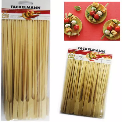 £3.49 • Buy Skewers Wooden Bamboo BBQ Sticks Barbecue Paddle Grill Kebab Cocktail Food Tool