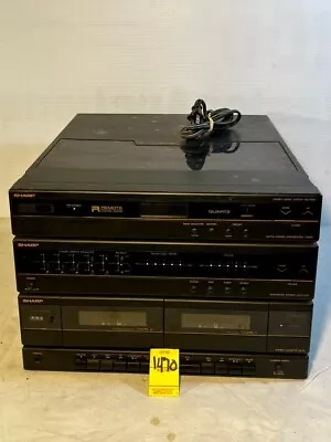 Vintage Sharp Stereo Music System SG-F800 (BK) Turntable Cassette Player • $18