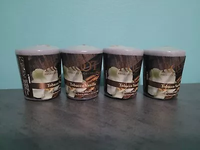 Lot Of 4 Root Tobacco Vanilla Votive Candles • $20