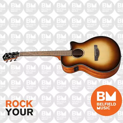 Ibanez AEG50 Acoustic Guitar AEG Gloss Dark Boney Burst W/ Pickup & Cutaway • $589