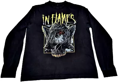 In Flames - Another Lie Long Sleeve T-Shirt Black - Men's Size M - Death Metal • £37.52