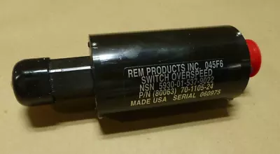 Rem 80063 Overspeed Switch For Mep-004a Gen 70-1105-24  5930-01-537-9022 • $499.95