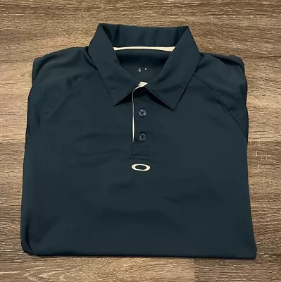 Men’s Oakley Short Sleeve Golf Polo Size Small Blue Hydrolix • $18