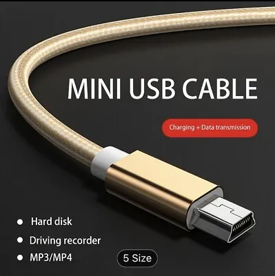 Mini USB Cable A To B USB 2.0 Cord Data Sync Charge • $5.75