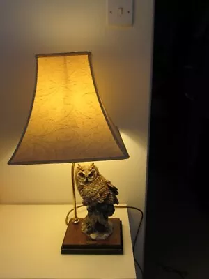 Vintage Florence Giuseppe Armani Owl Table Lamp • $101.04