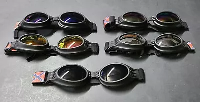 Goggles Protective Foam Padded Motorcycle Biker Sunglasses Retro  Steampunk New • $3.95