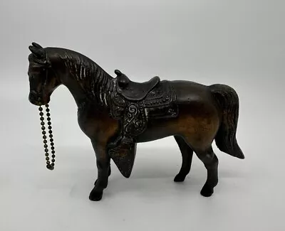 Vintage Bronze Copper Cast Metal Horse Figurine Statuette Sculpture • $13