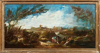 18th Century Italian Old Master River Landscape Francesco GUARDI (1712-1793) • £3375