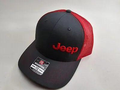 Jeep Logo Cap Emblem Wrangler Grand Cherokee Off Road Embroidered Hat Truck SUV • $28.99