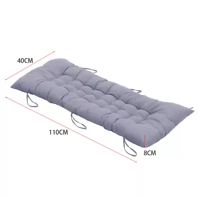 Garden Bench Cushion Pation Swing 2-3-4 Seater Indoor Outdoor Furniture Seat Pad • £10.95