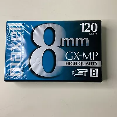 Sealed Maxell 8 8mm GX-MP High Quality 120 Camcorder Video Cassette Tape  • $5