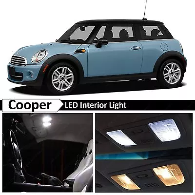 13x White LED Lights Interior Package Kit For 2007-2014 MINI Cooper S R56 • $15.89