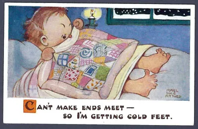 Can't Make Ends Meet - 1953 Mabel Lucie Attwell Postcard • £2.50