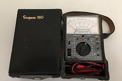 Simpson 160 - Volt - Ohm - Milliammeter With Case & Leads • $59