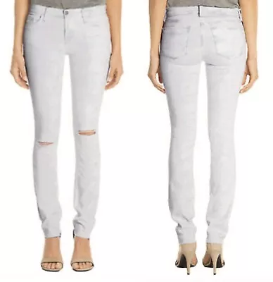 $198 NWT J BRAND JEANS MID RISE SKINNY LEG RAIL RUNAWAY Size 27 • $35