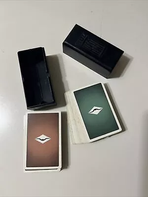 MCM Kem Plastic Playing Card Box And 2 Plastic Decks (non Kem) All Cards Here • $18.50