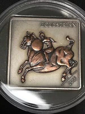 Mongolia 2005 -  500 Togrog Equestrian Serie   -  Unc   Antique Finished  • $79