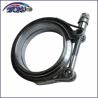 Universal 3  Inch Stainless Steel V-Band Turbo Downpipe Exhaust Clamp Vband 76mm • $25