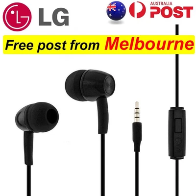 $5.99 • Buy LG 3.5mm AUX Wired Earphones Headphones Headset Earbuds With Mic Microphone AU