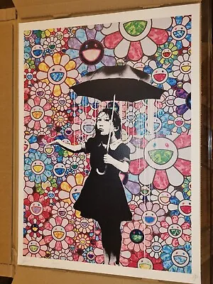 Death NYC - Banksy Umbrella Girl Takashi Murakami COA • £40