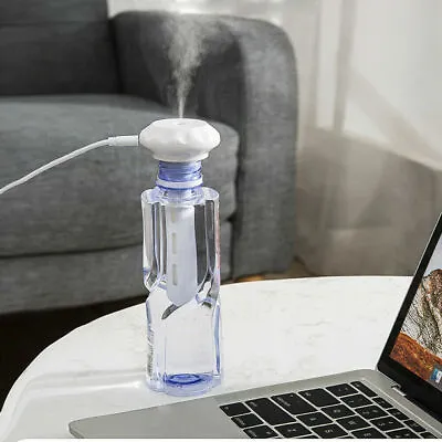 USB Portable Air Humidifier Diamond Bottle Aroma Diffuser Mist Maker For Home • $6.59