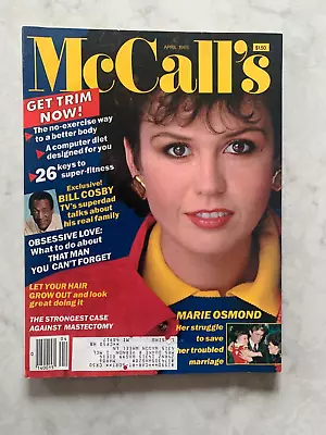 McCall's Magazine April 1985 Cover: Marie Osmond • £9.64