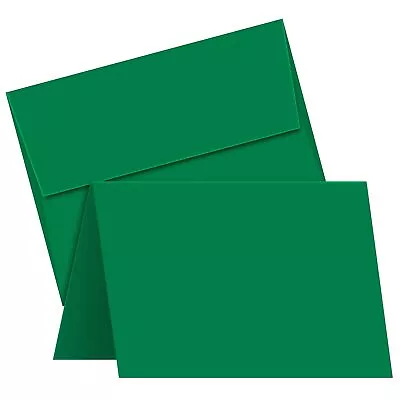 A2 Green Blank Greeting Cards With Green Envelopes – Great For Holiday Chris... • $36.09