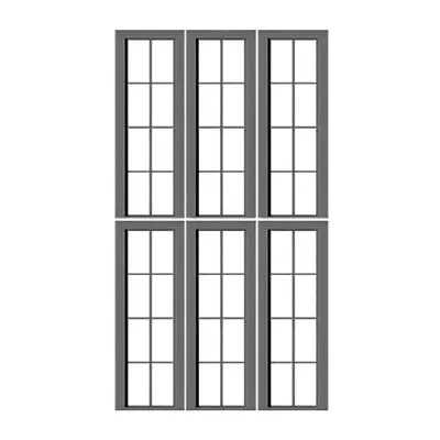 Tichy Train Group 2085 4 Over 4 Double-Hung Window W/ Precut Glazing (6) O Scale • $4