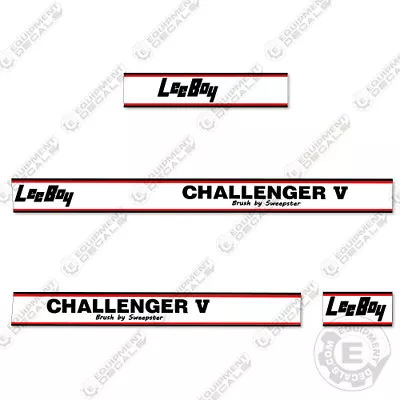 Fits LeeBoy Challenger V Decal Kit Broom Sweeper Equipment Decals • £155.48