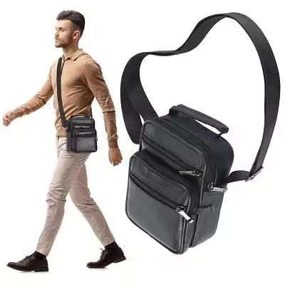 Men Genuine Leather Sling Bag Classic Chest Packs Cross Body Travel Shoulder Bag • $11.99