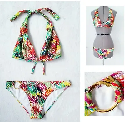 $35 • Buy ROSA CHA Summer Lovin' 2-piece Swimsuit Anthropologie Top + Bottom Bikini $325 M