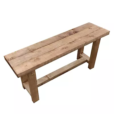 Wooden Garden Bench/Light Oak Brown/ Wooden Pine Bench • £69.99