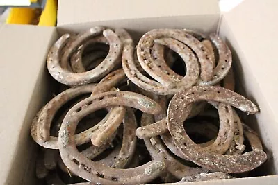 Lot Of 60 Used Steel Horseshoes For Metal Work Crafts Etc. (LOT C) • $60